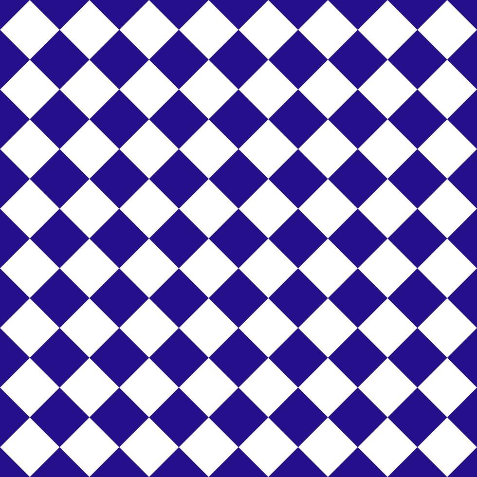 Blue white squares seamless pattern. Vector illustration.