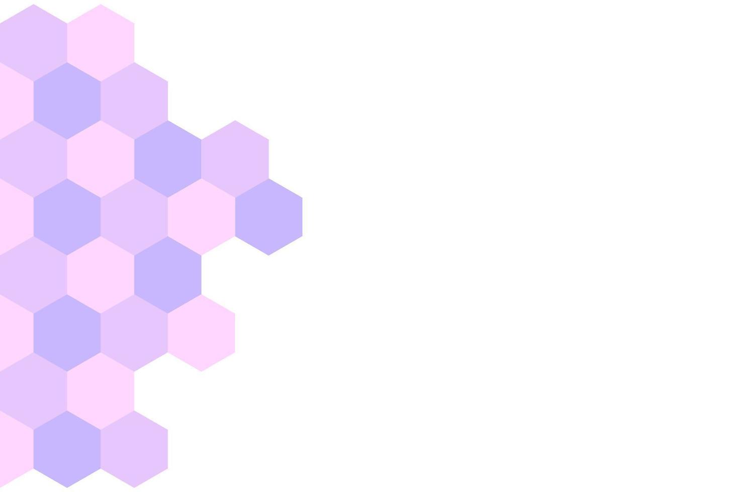 Abstract purple hexagonal background. Vector illustration.