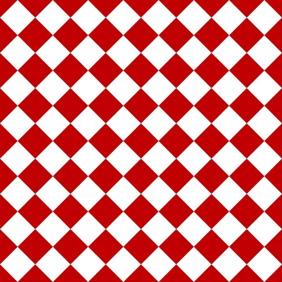 Red white squares seamless pattern. Vector illustration.