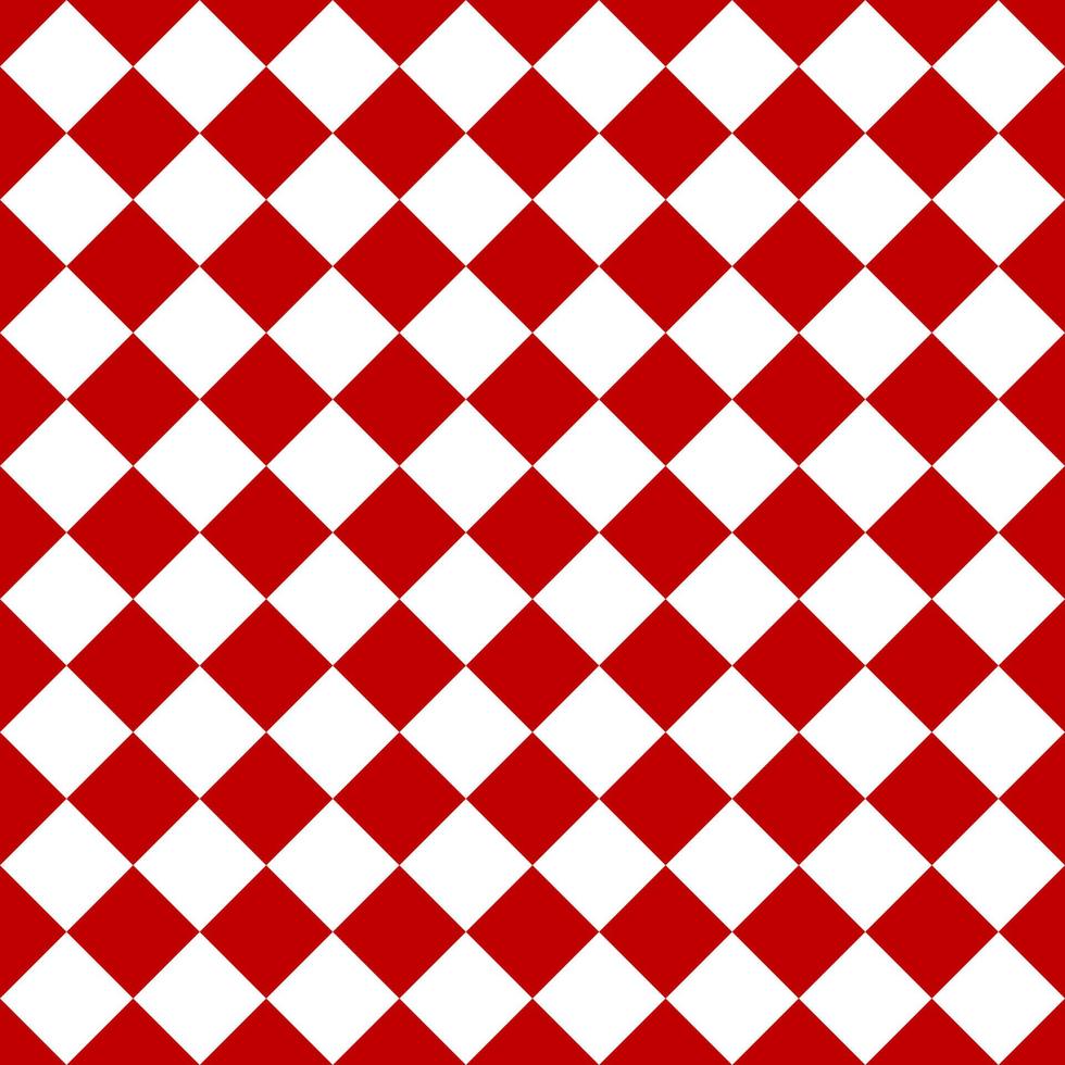 Red white squares seamless pattern. Vector illustration.