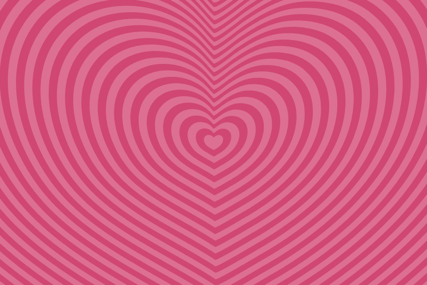 Abstract optical illusion background with a pink heart. Vector. vector