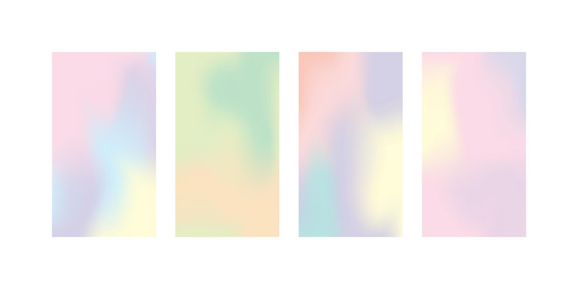 Abstract pastel gradients background. Template for social media stories. Vector. vector