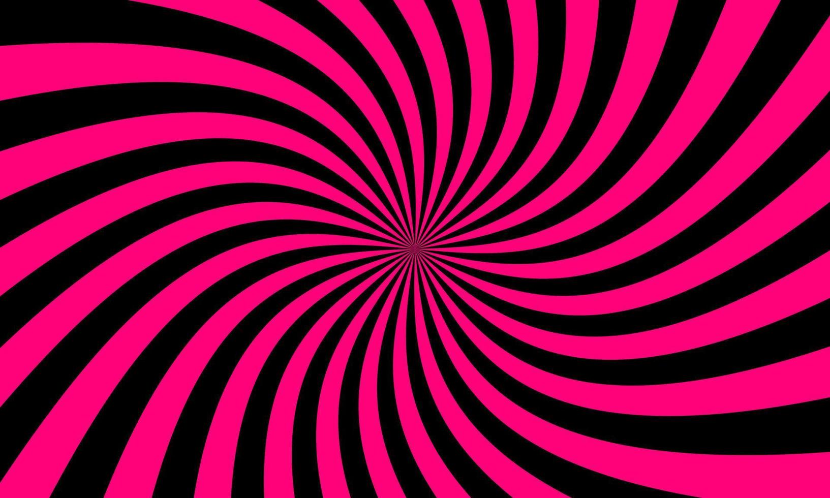 Pink black rays background in retro style. Vector. vector