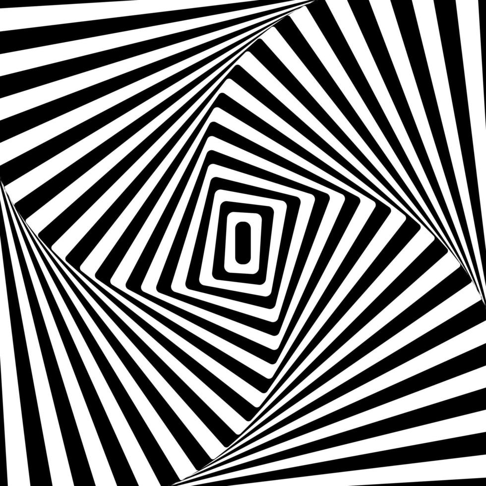 Black white abstract striped background. Optical art. Vector. vector