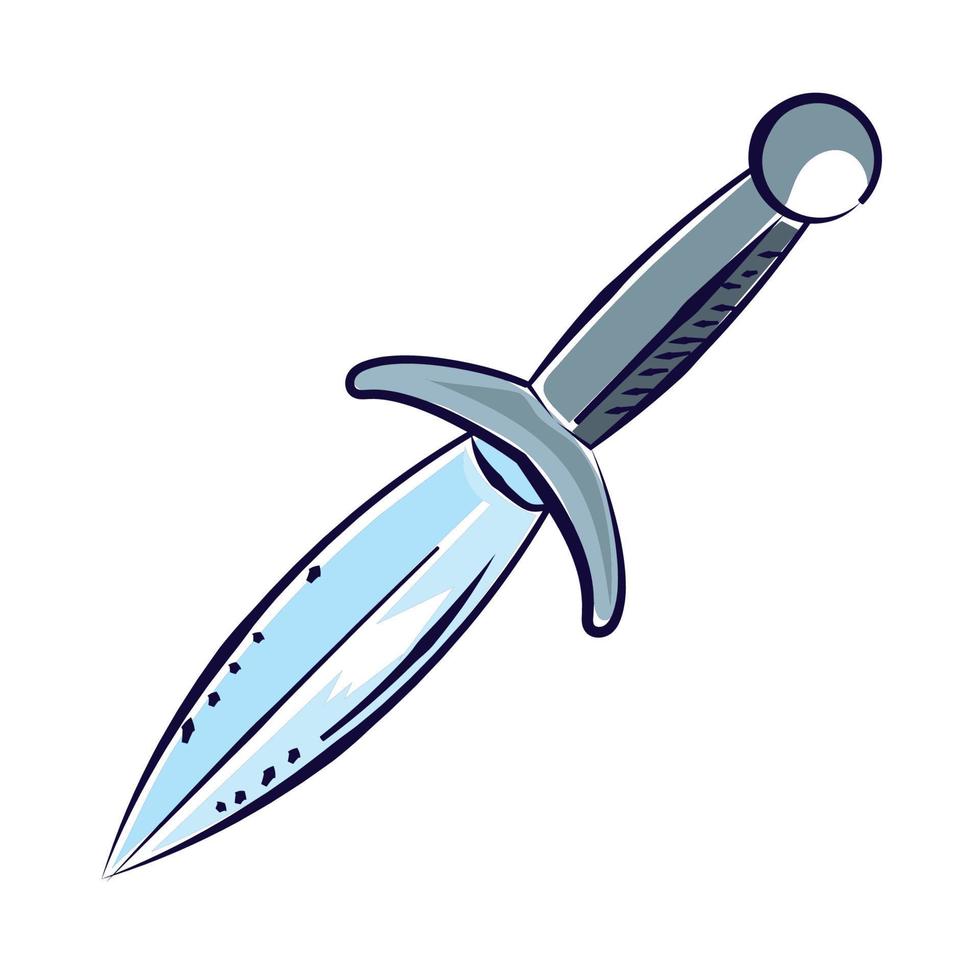 dagger vintage icon vector