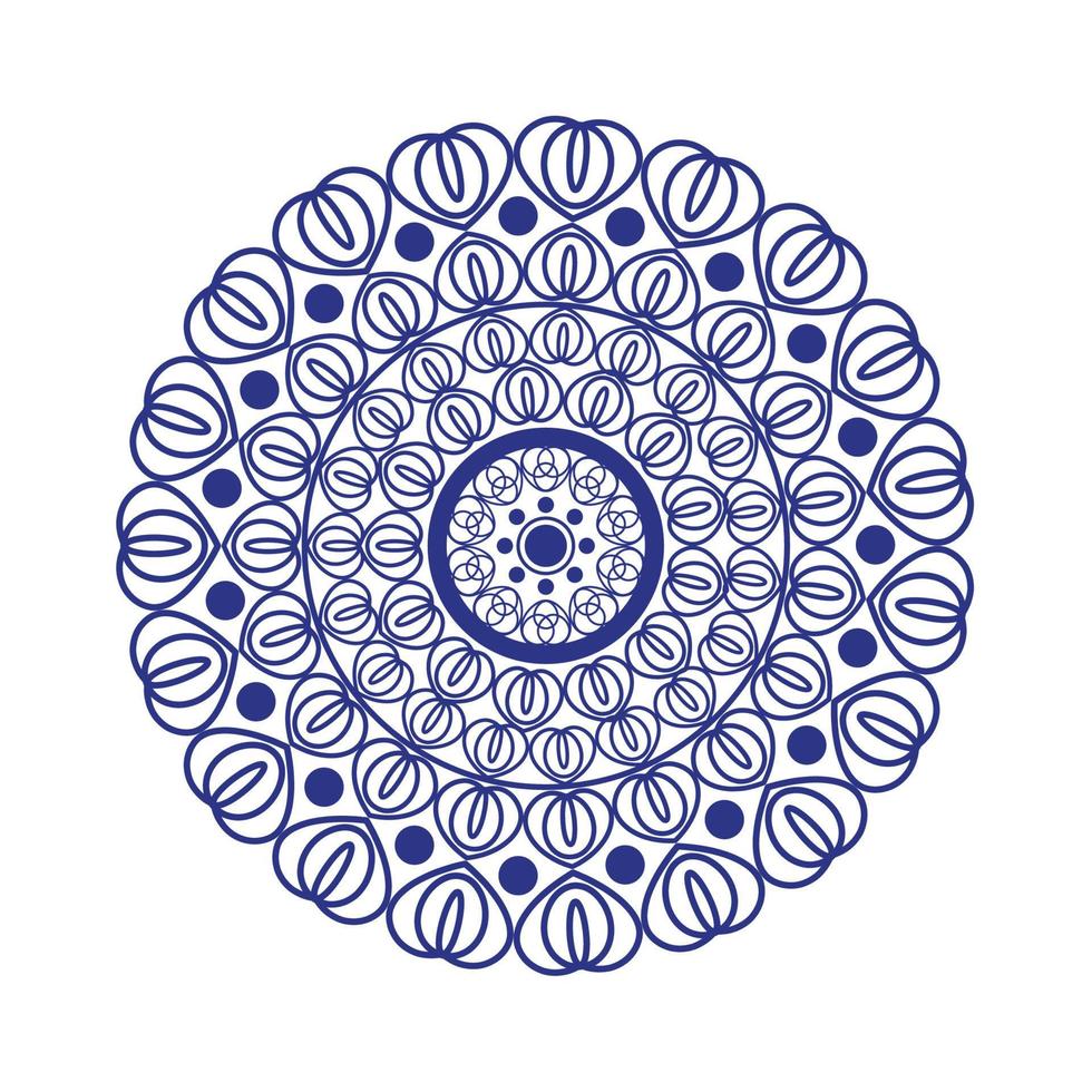 decoración de arte de mandalas vector