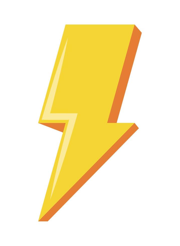 thunderbolt power icon vector