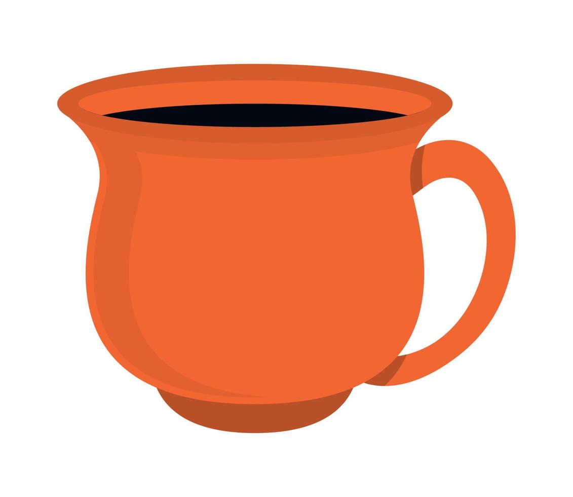 ceramic cup of coffee vector