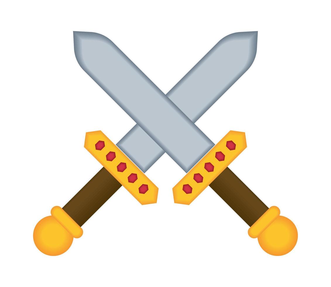 game crossed swords vector