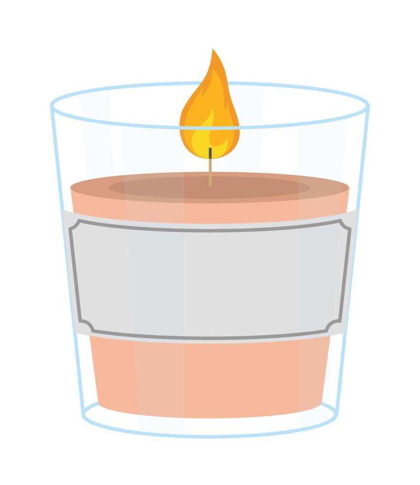 candle aromatic flame vector