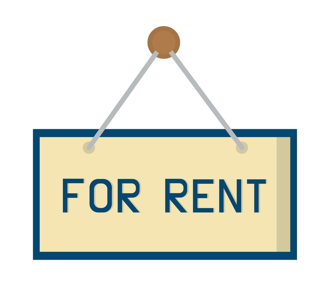 hanging for rent vector