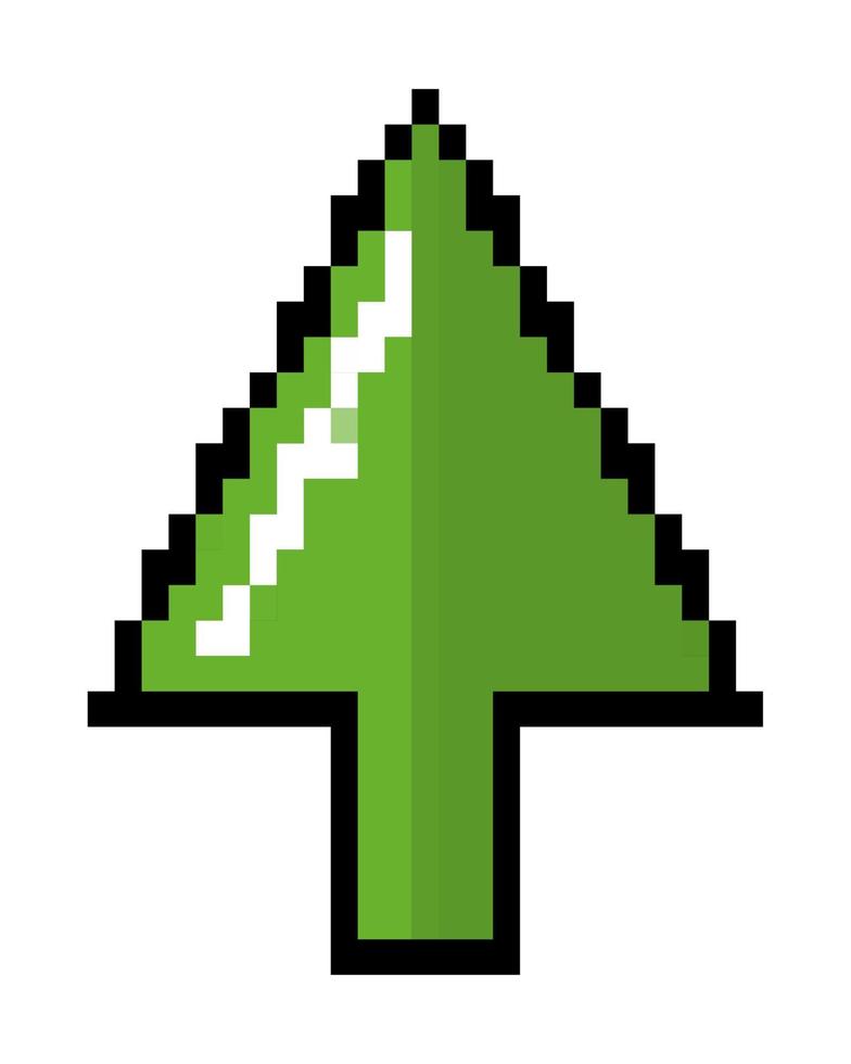 arrow up pixel icon vector