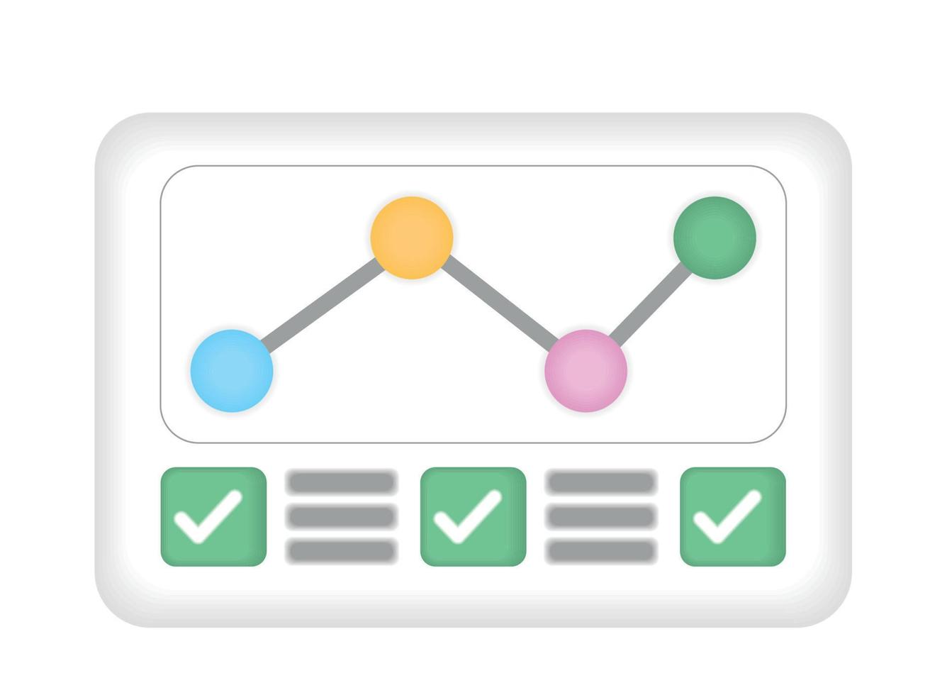 business report chart vector