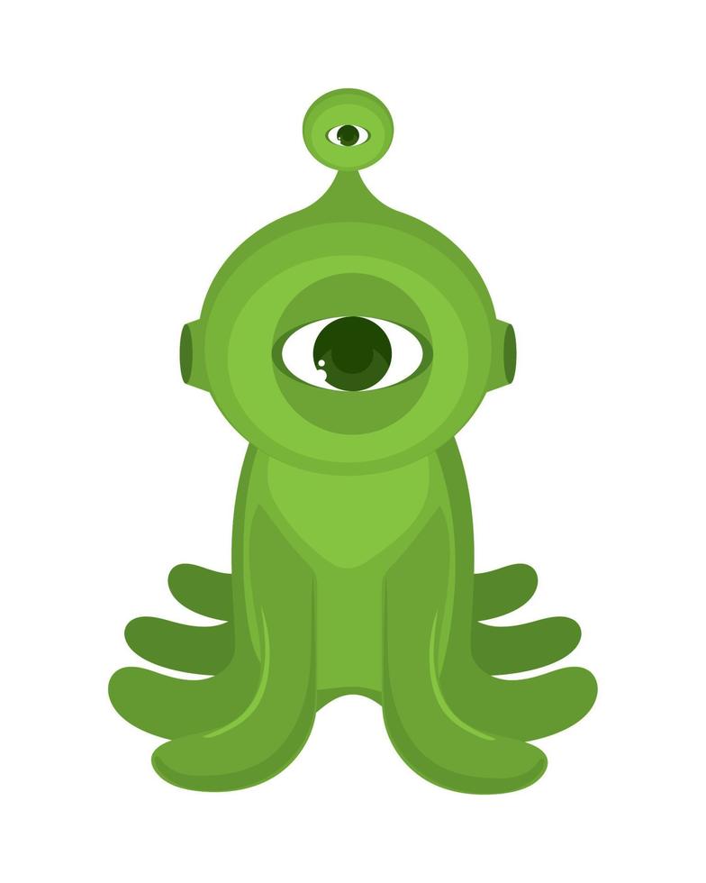 space alien cartoon vector