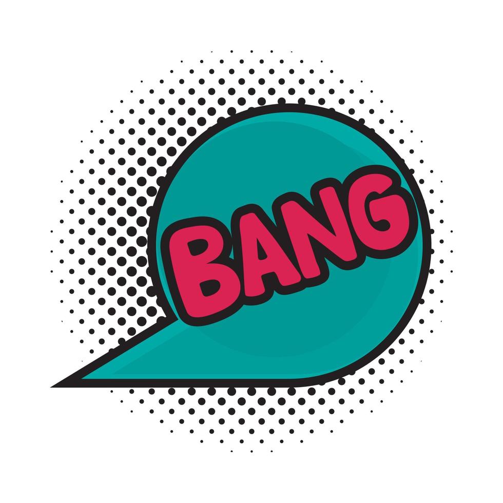 speech bubble pop art vector