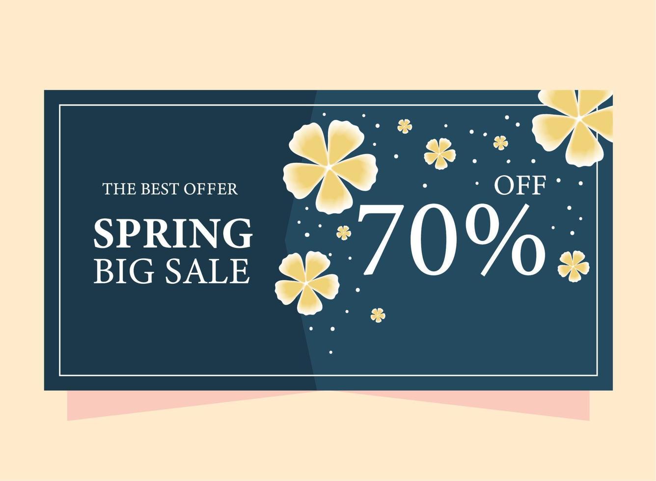spring big sale vector