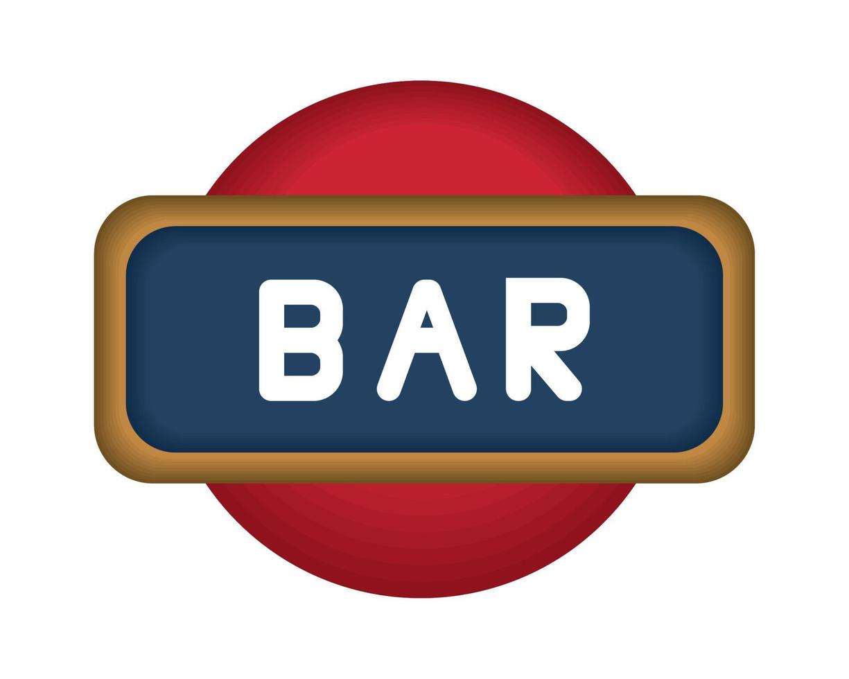 video game bar button vector