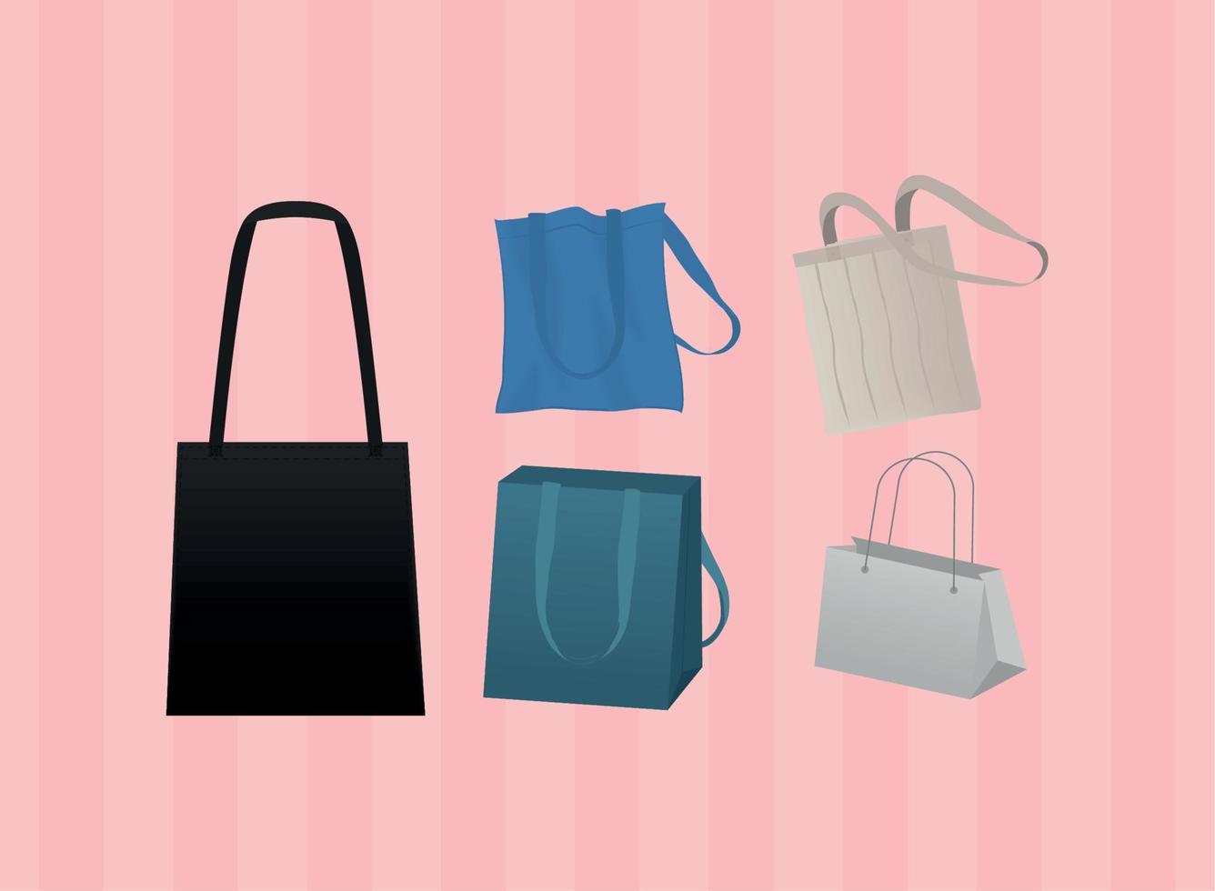 icons shopping bags vector
