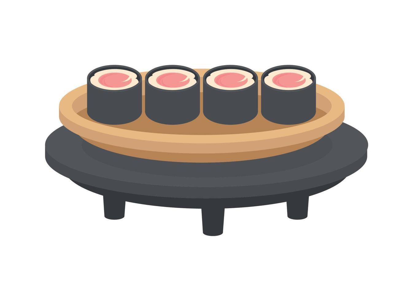 sushi seafood japan vector
