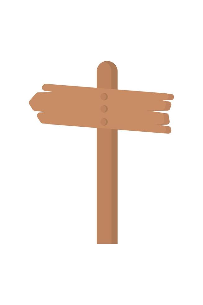 wooden sign post vector