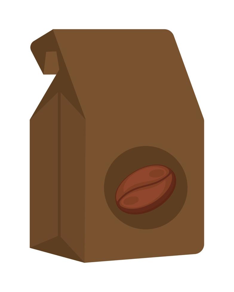 coffee pack product vector