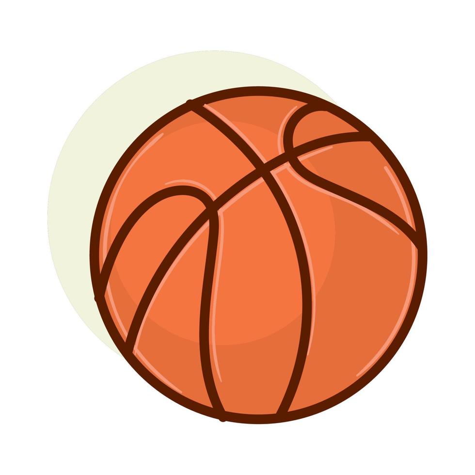 deporte de pelota de baloncesto vector