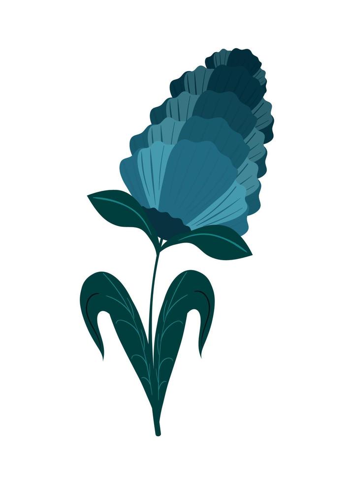 exotic flower nature vector