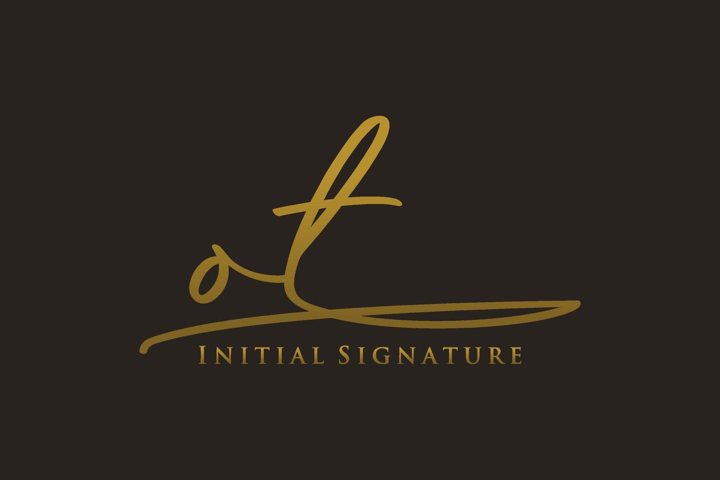 Initial OT Letter Signature Logo Template elegant design logo. Hand drawn Calligraphy lettering Vector illustration.