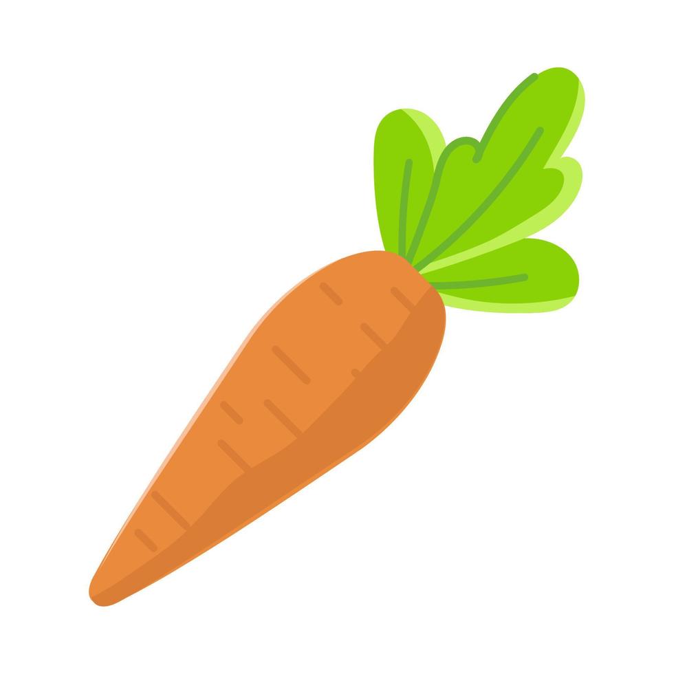 icono de vegetales de zanahoria vector