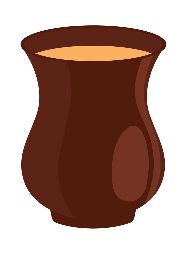 bebida de taza de cerámica vector