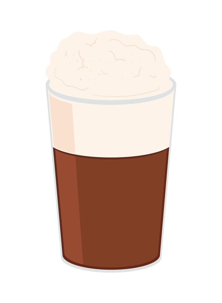 crema de cafe fresca vector