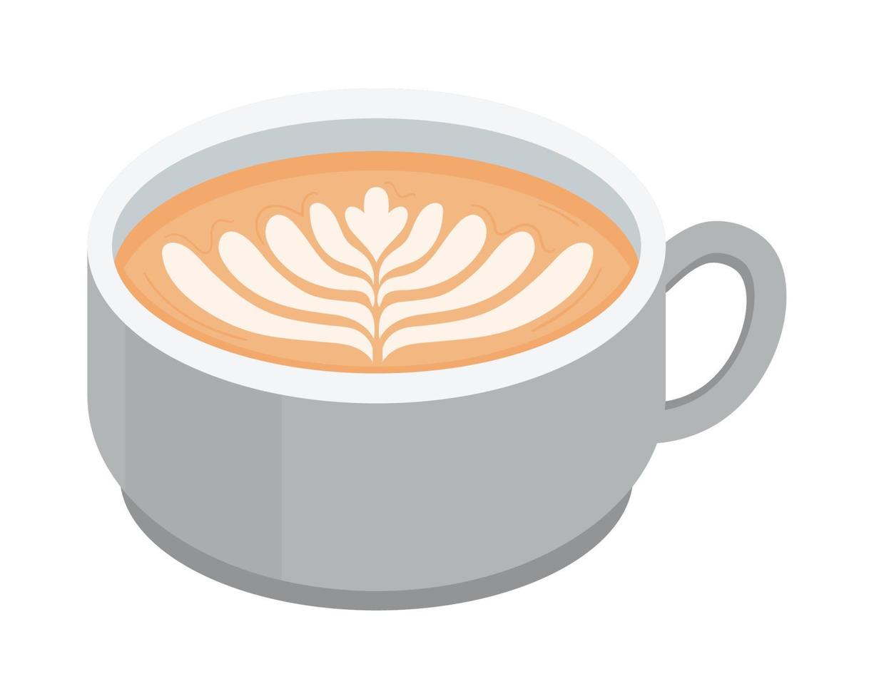 coffee cappuccino drink vector