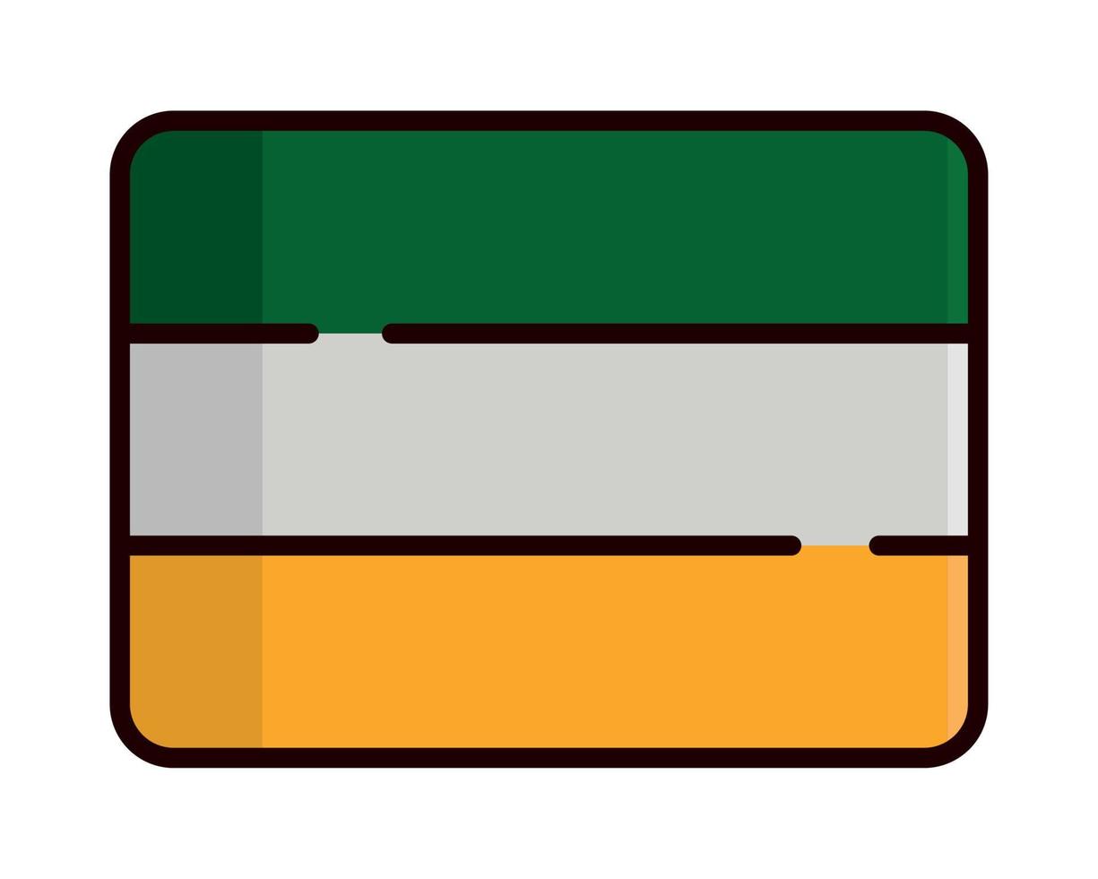 indian flag icon vector