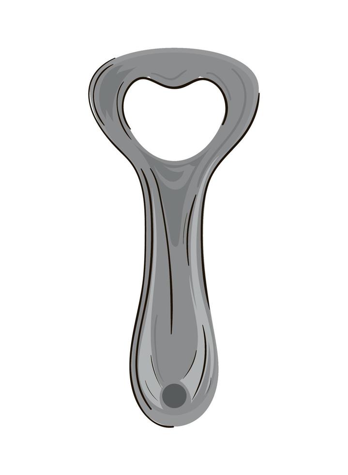 steel opener bottle vector