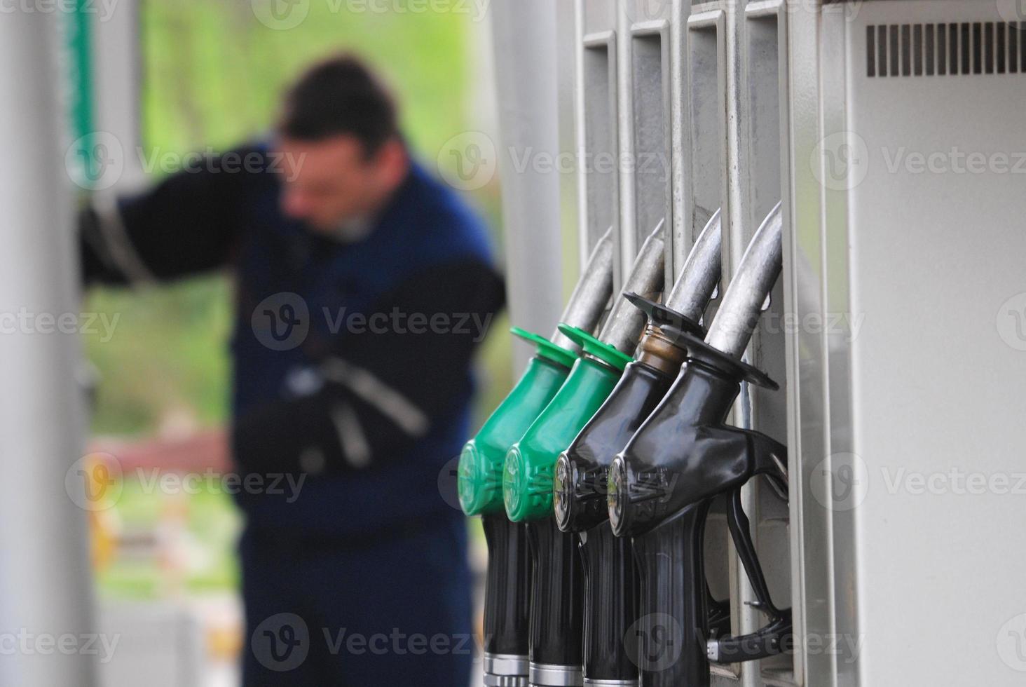 vista de la gasolinera foto