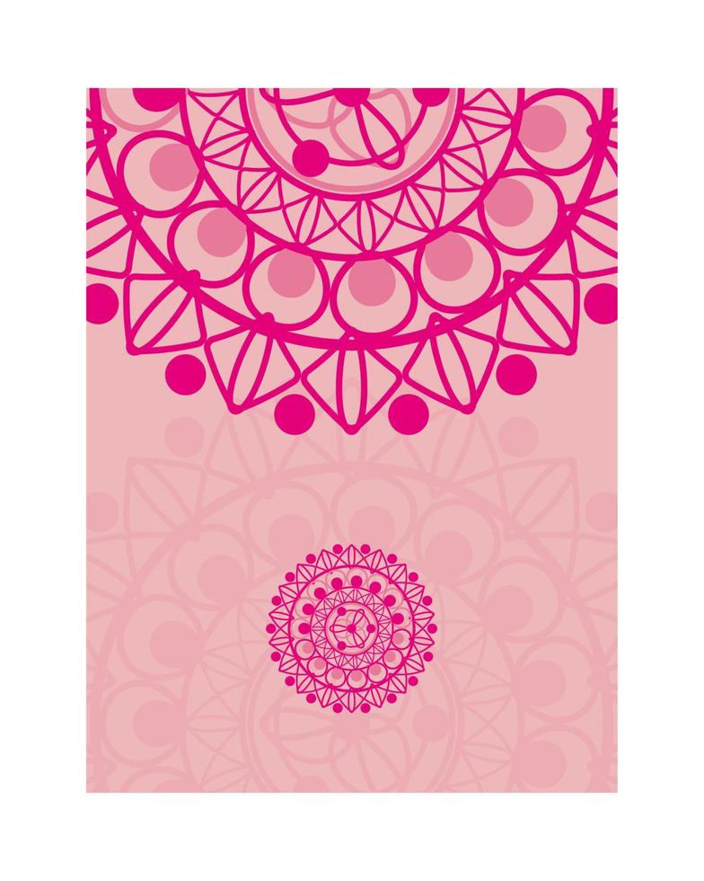 banner de decoración de mandala vector