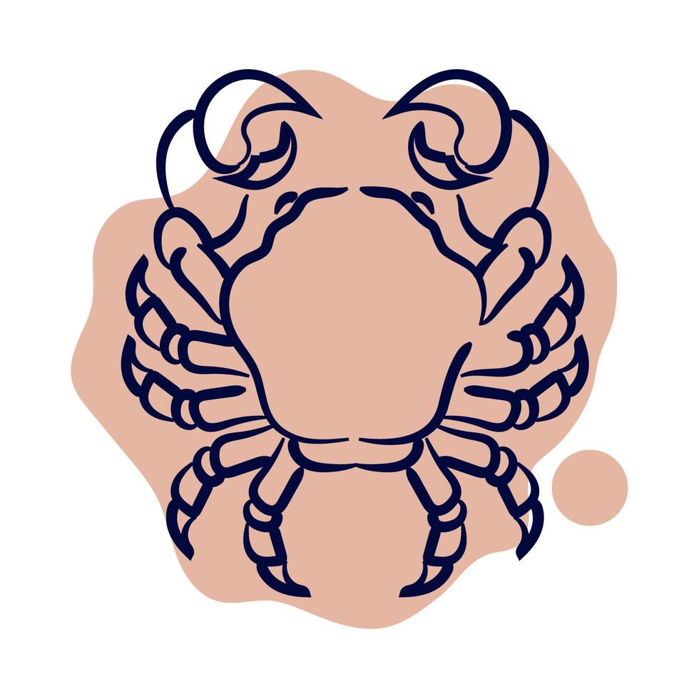 cancer zodiac sign vector