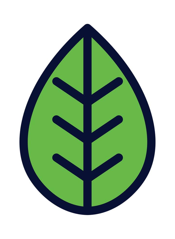 leaf cartoon icon vector