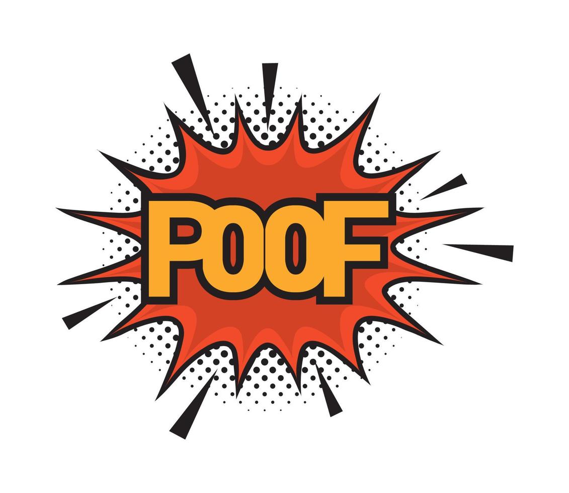 comic text halftone vector