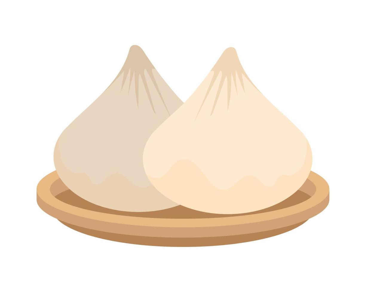 dumplings traditional japanese vector