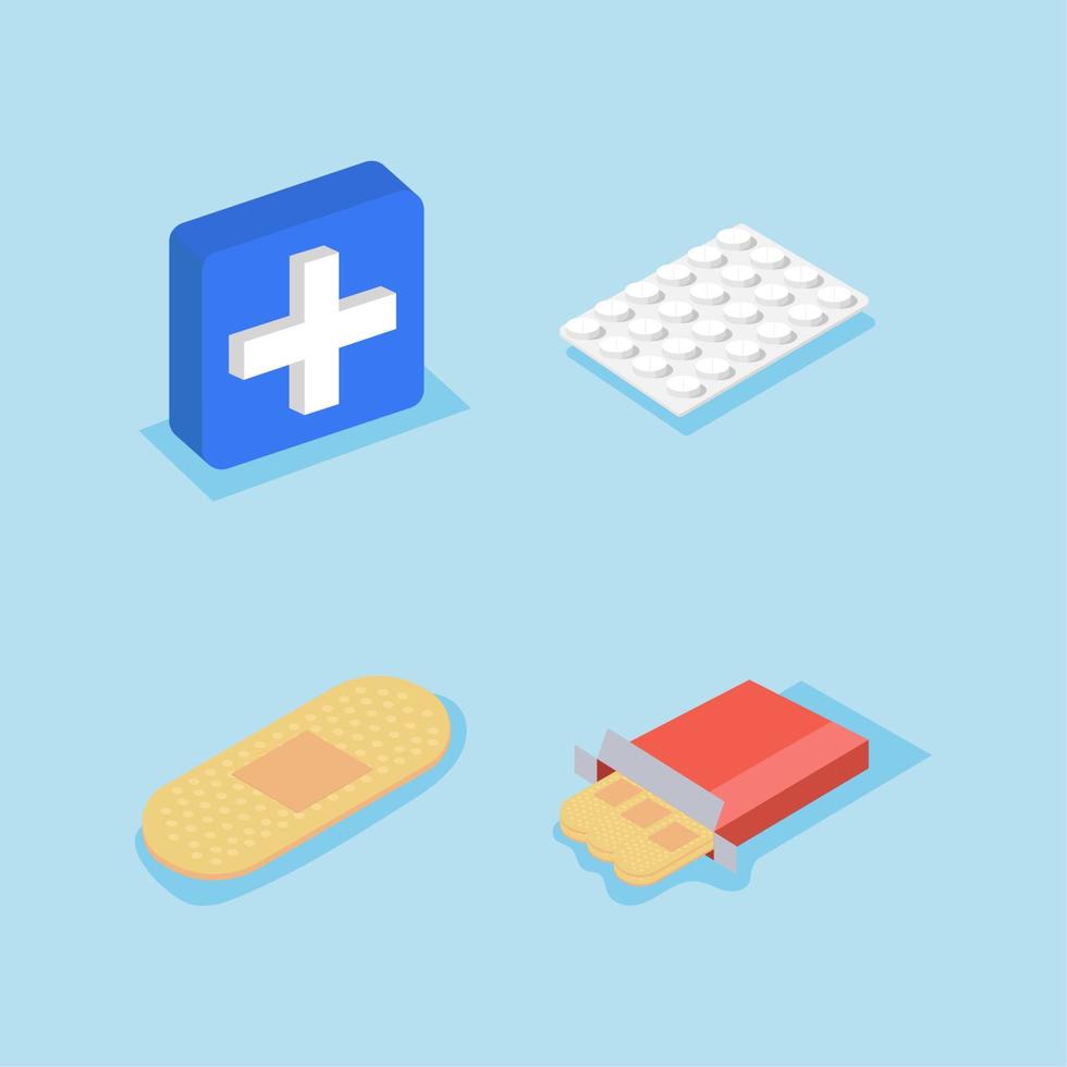 health medical icons vector