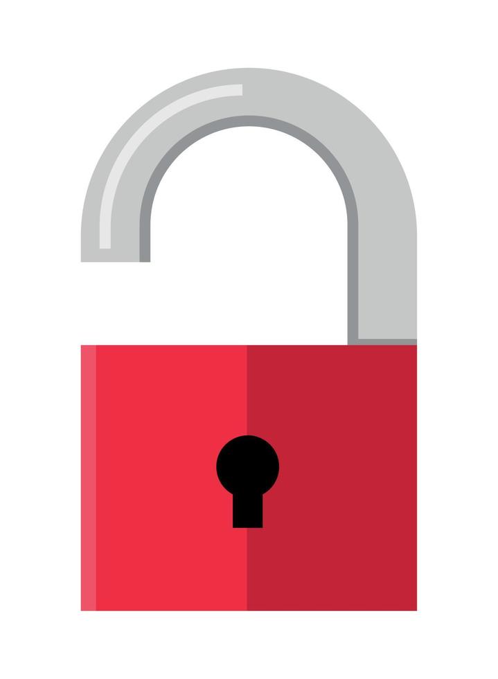 open padlock icon vector