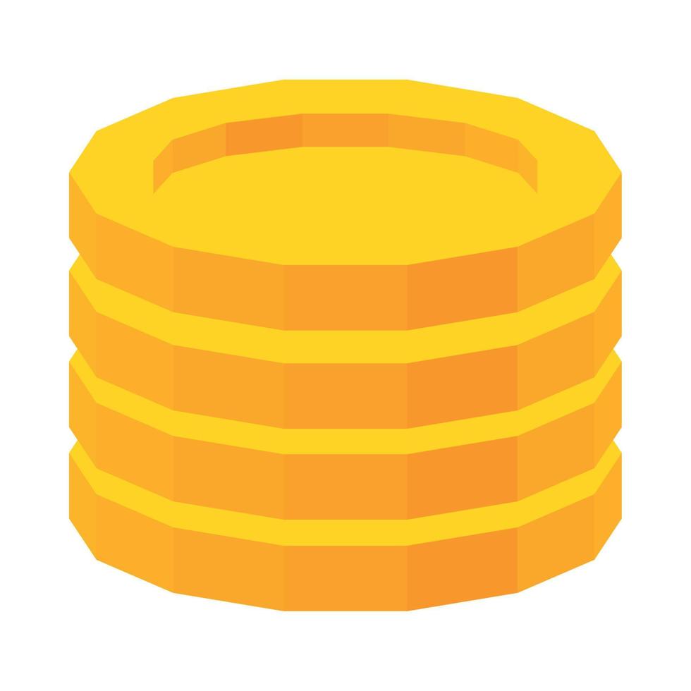 coins money low poly vector