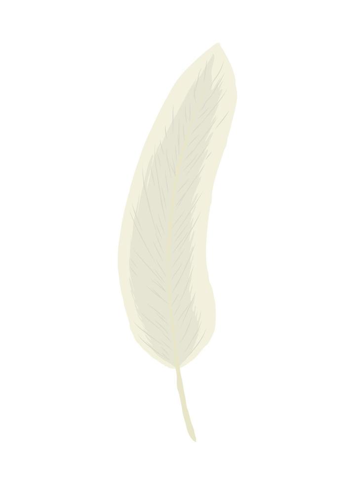 feather flat icon vector