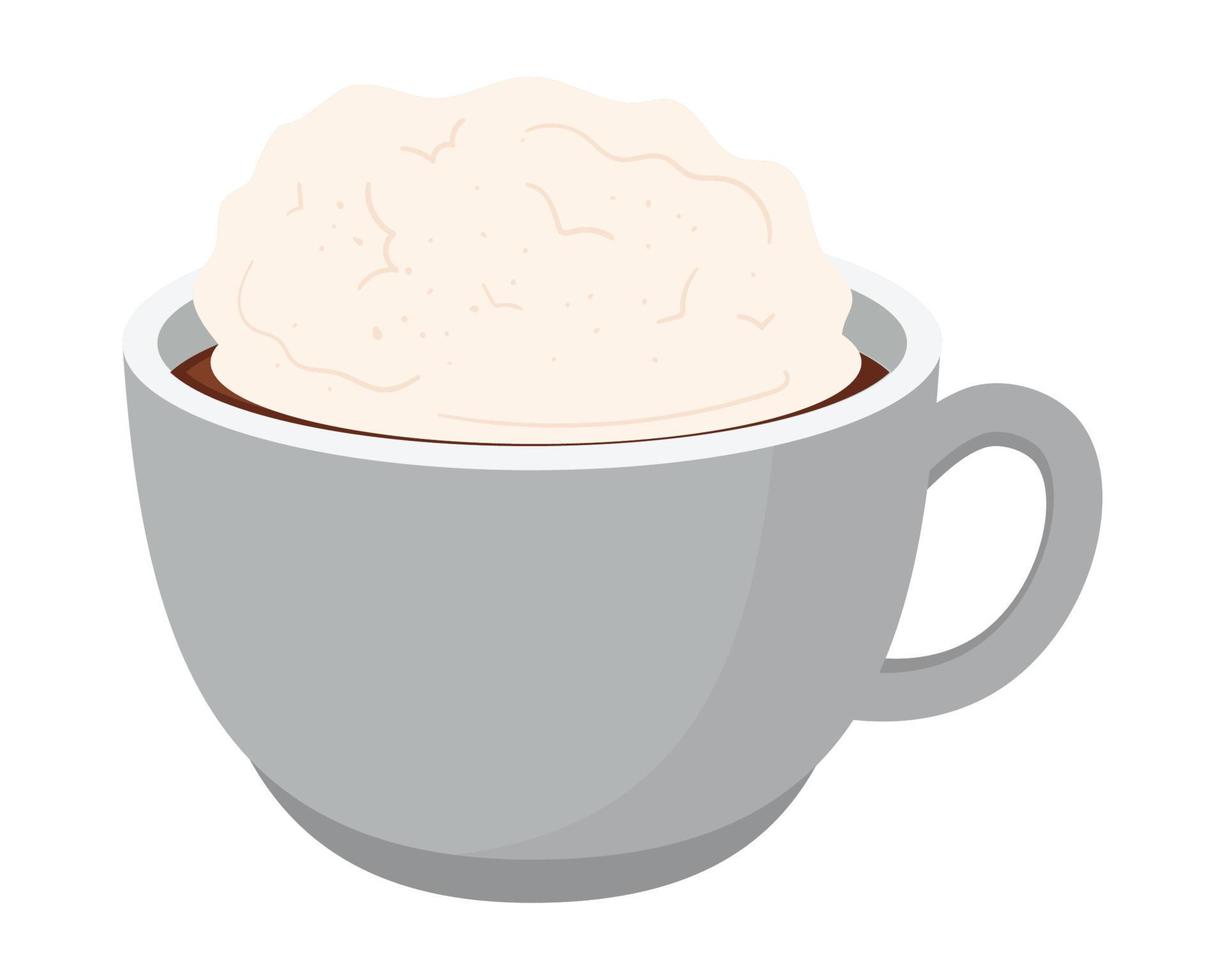 coffee latte beverage vector
