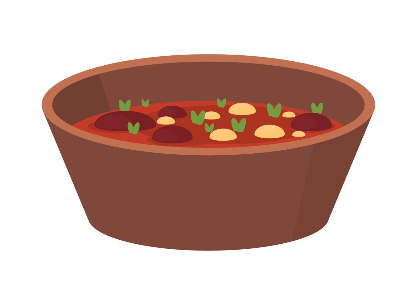 food in bowl vector