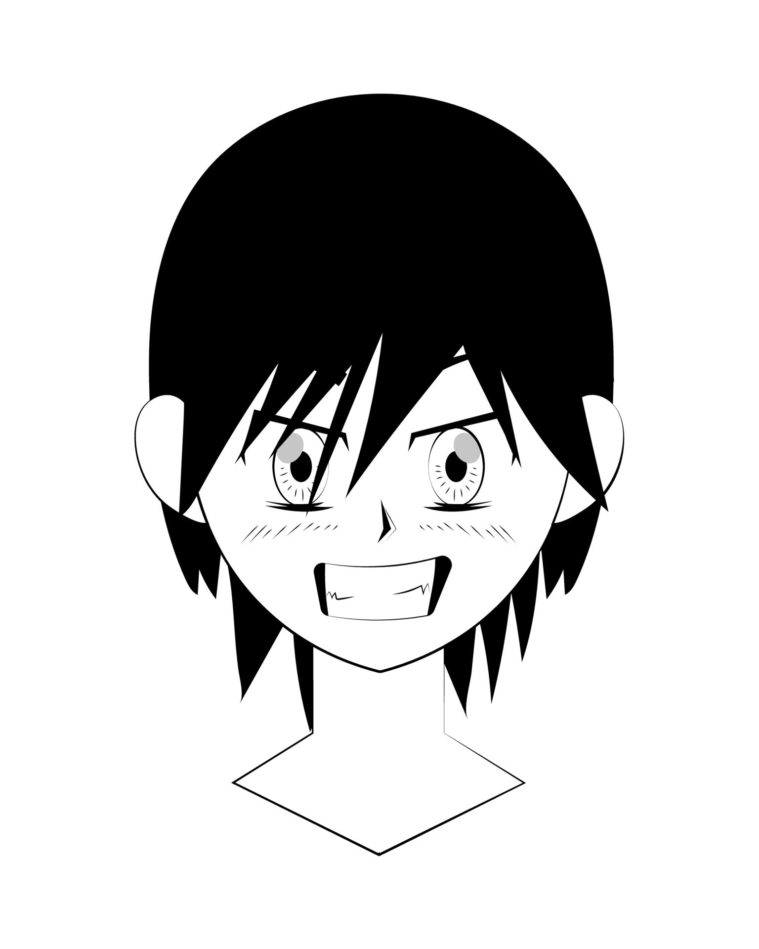 angry anime girl 10964910 Vector Art at Vecteezy