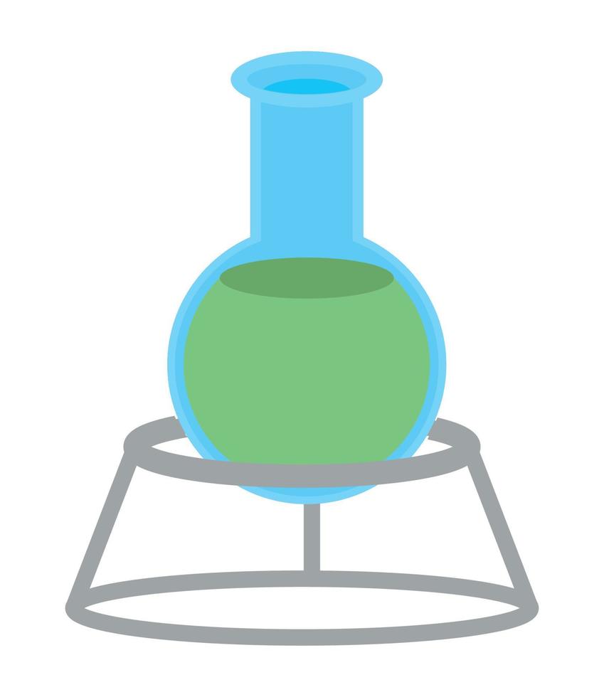 chemistry flask on stand 10964914 Vector Art at Vecteezy