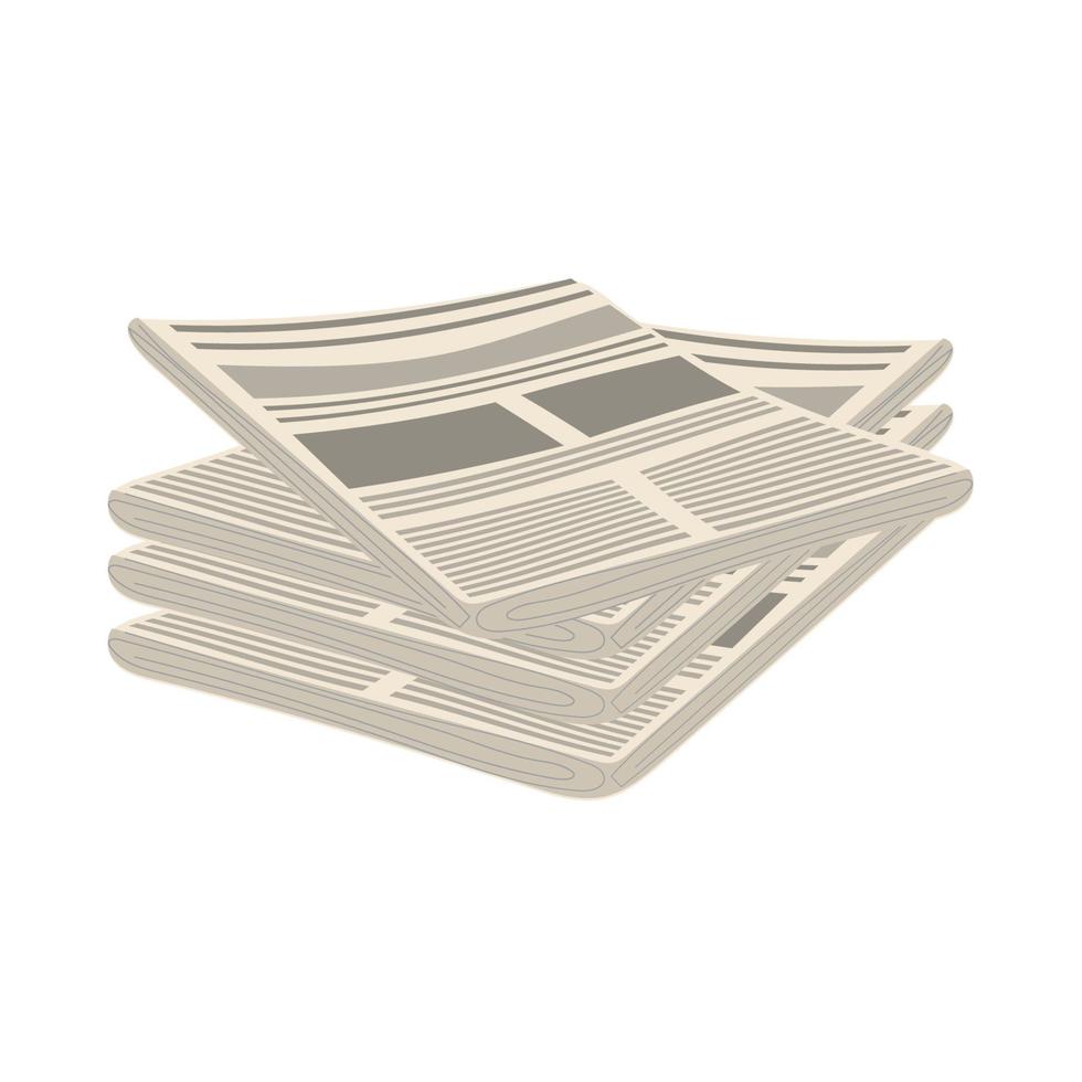 daily Newspapers isolated icon vector