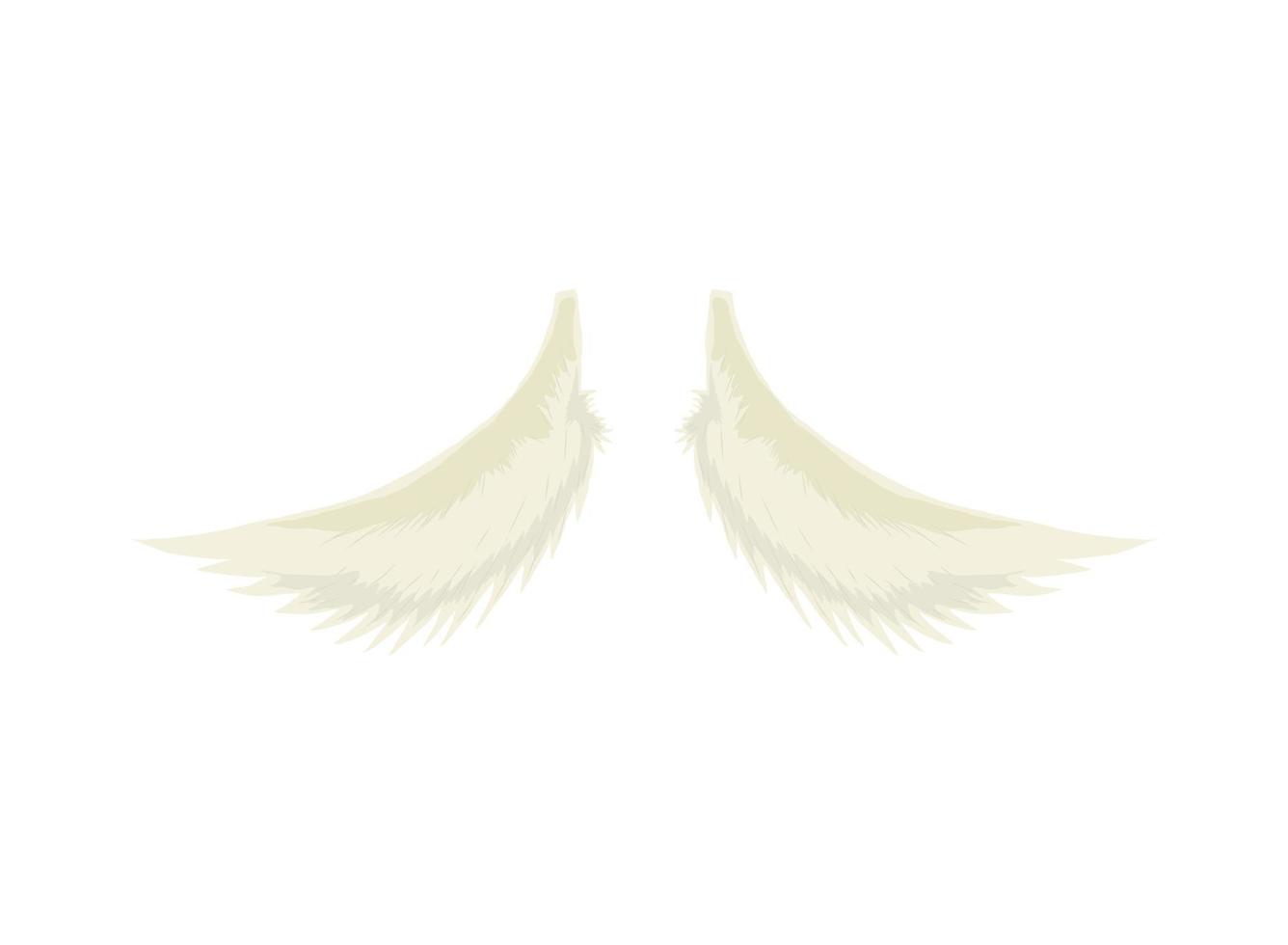 angel wings icon vector
